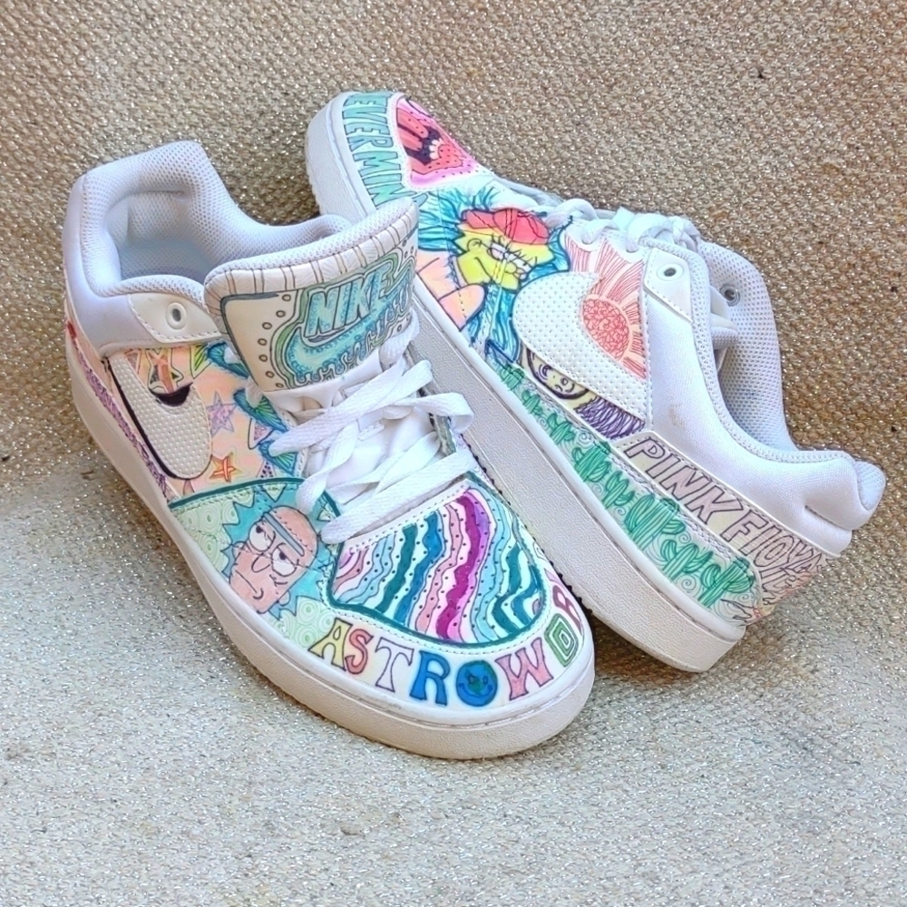 Nike Priority Low Custom 2015 Sz 8 Sneakers 641894-111